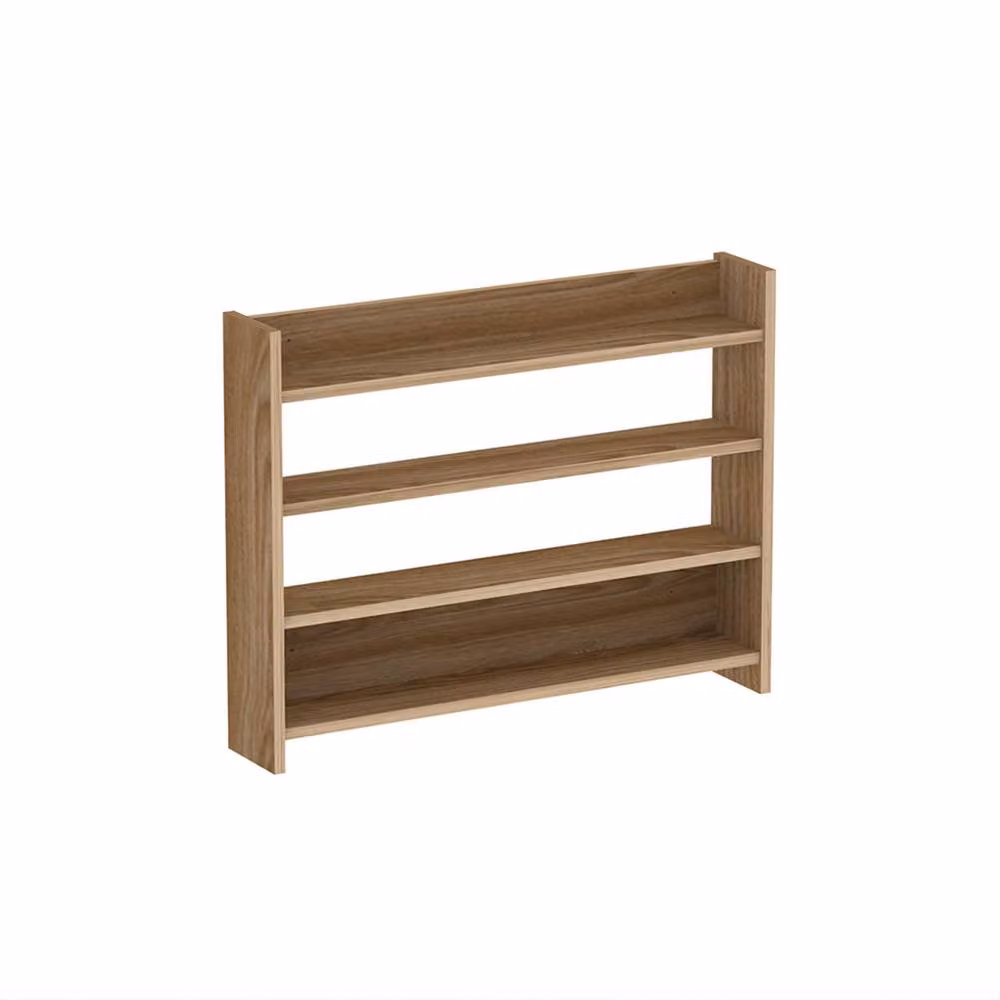 Decortie Lane 4-Tier Wall-Mounted Display Shelf in Brown – 2
