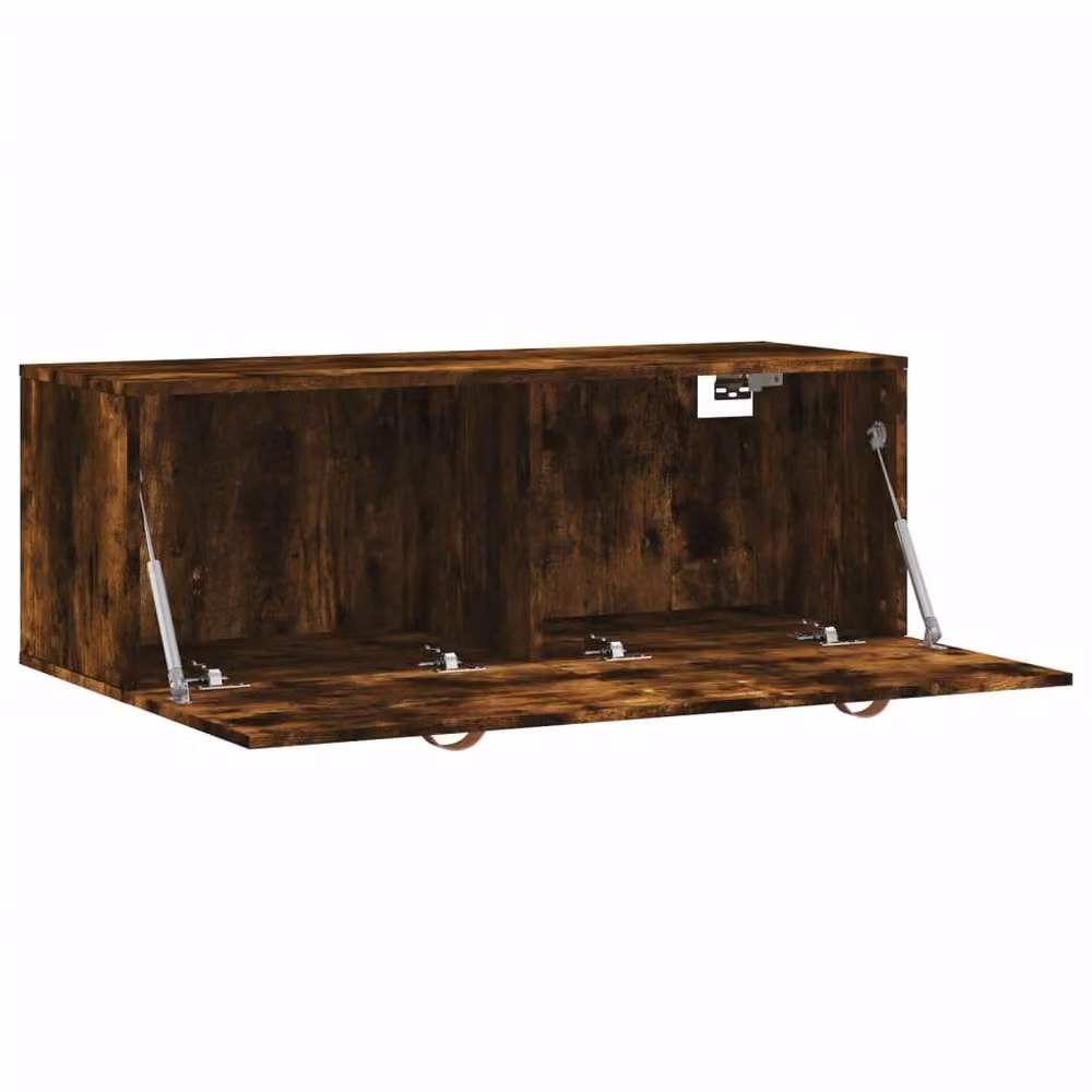Berkfield Home Wall Cabinet in Smoked Oak Brown, W/D/H: 100 x 36.5 x 35 cm – 4