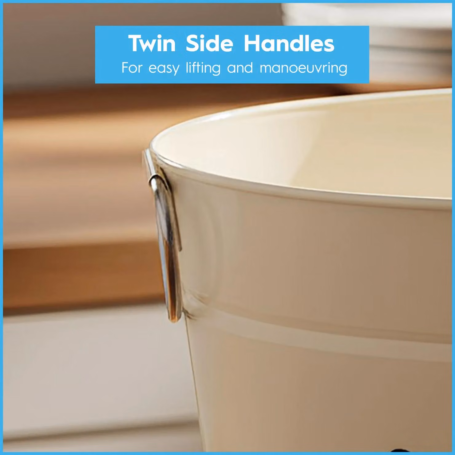 Harbour Housewares Metal Drinks Cooler Bucket in Beige – 8