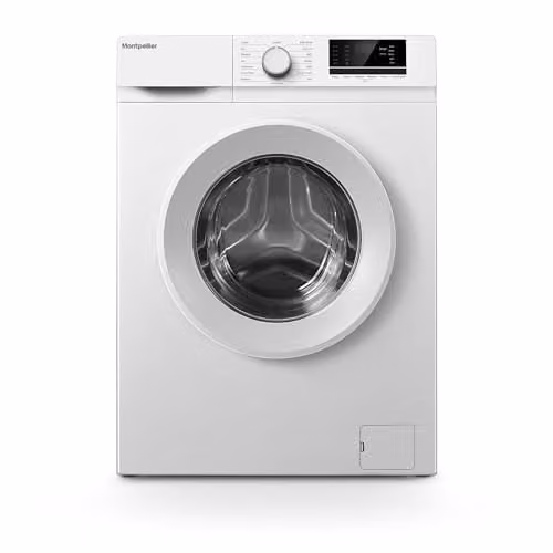 Montpellier MWM612W White Front Loader Freestanding Washing Machine with 6kg Capacity and 1200rpm Spin Speed – 1