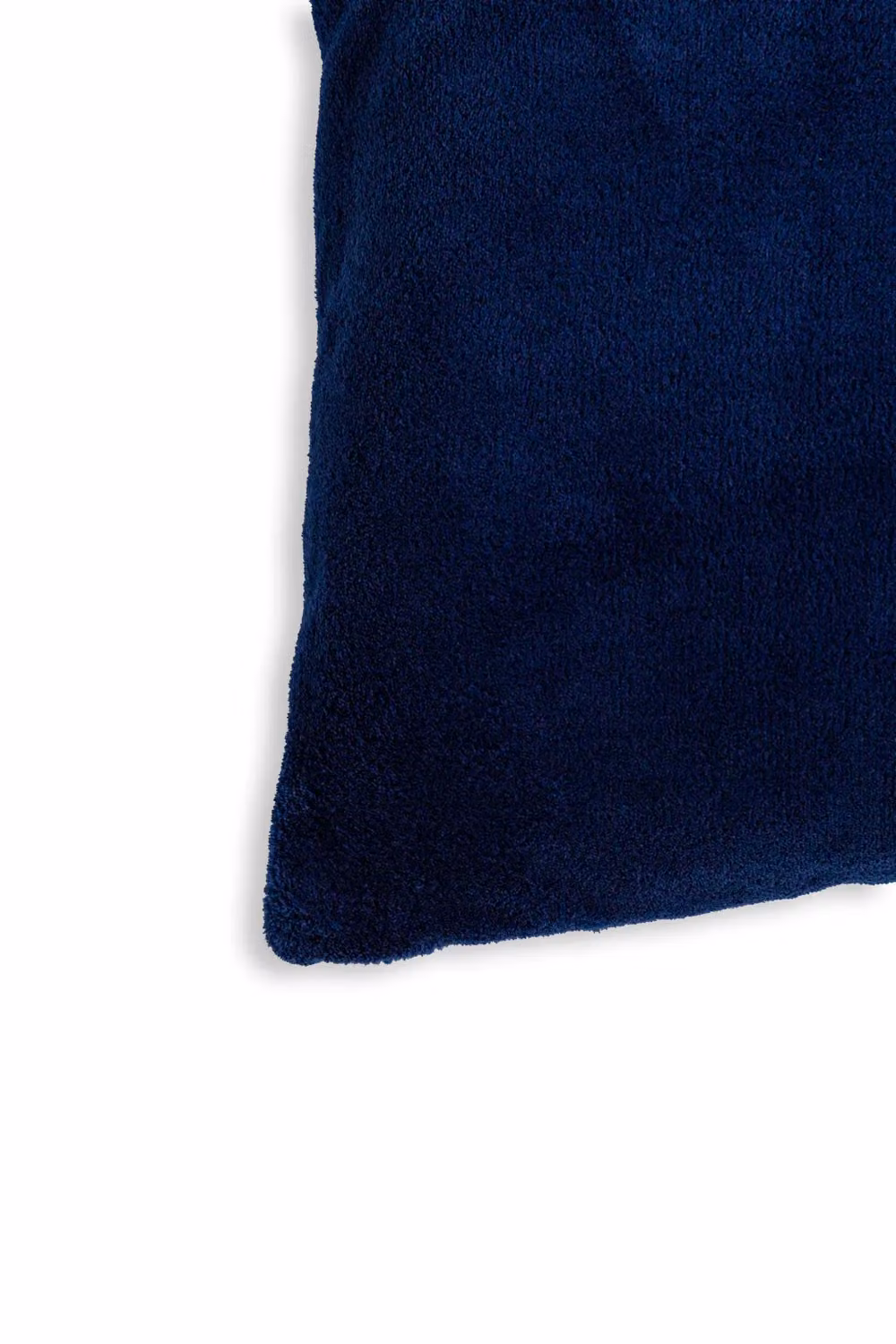 BHS Blue Microfleece Square Cushion, W/D/H: 45 x 45 x 45 cm – 4