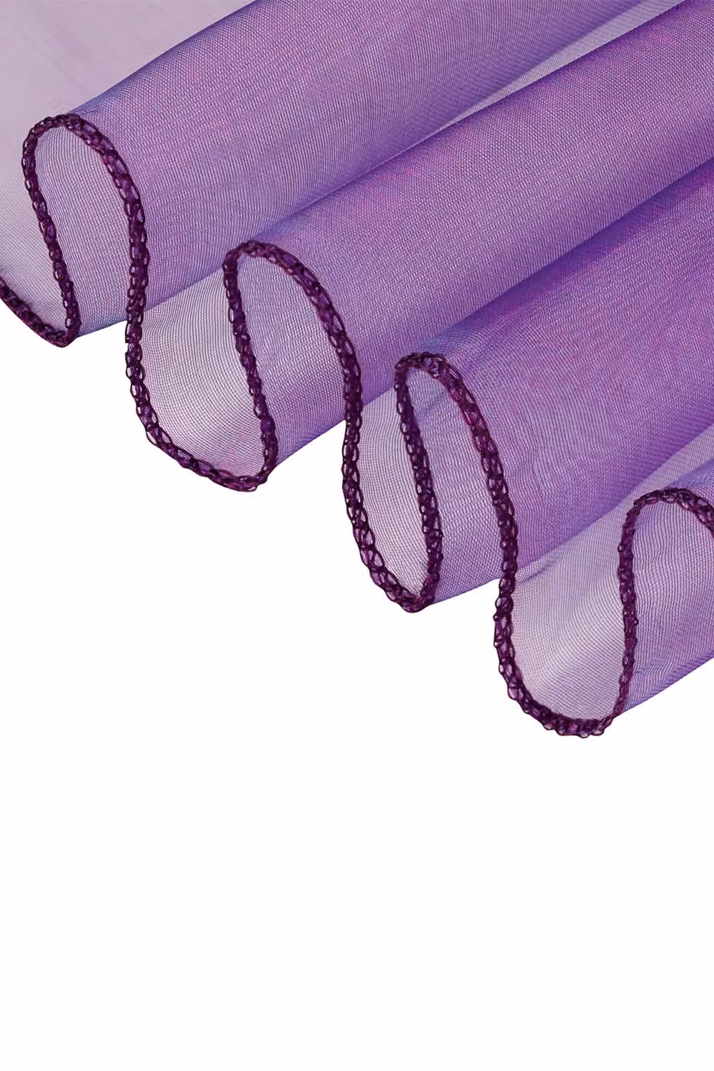 Neel Blue Set of 25 Purple Organza Sashes for Party Decoration, W: 17 cm x L: 280 cm – 2