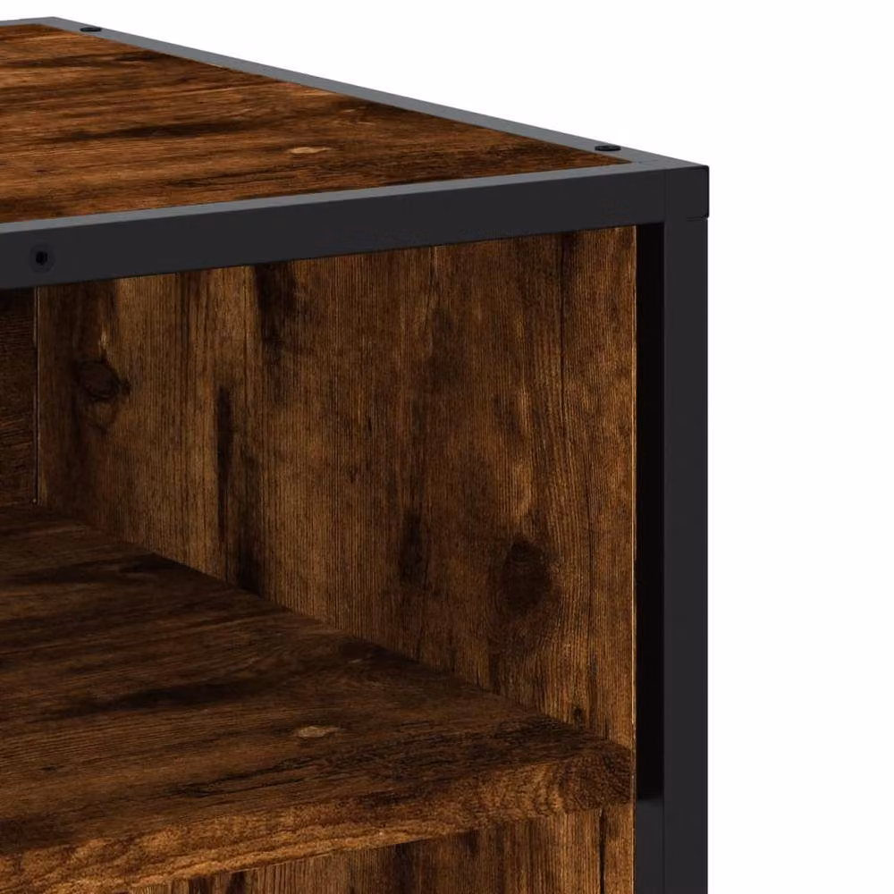 Berkfield Home TV Cabinet in Smoked Oak and Brown, W/D/H: 91 x 40 x 46 cm – 5