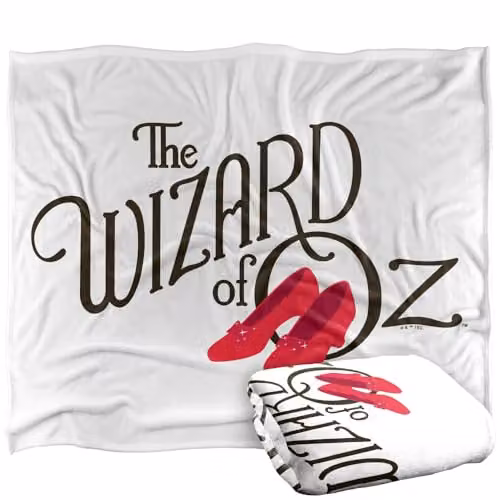 Warner Bros. The Wizard Of Oz Vector Logo Super Soft Fleece Throw Blanket, Multicolour, W: 152 cm, D: 127 cm