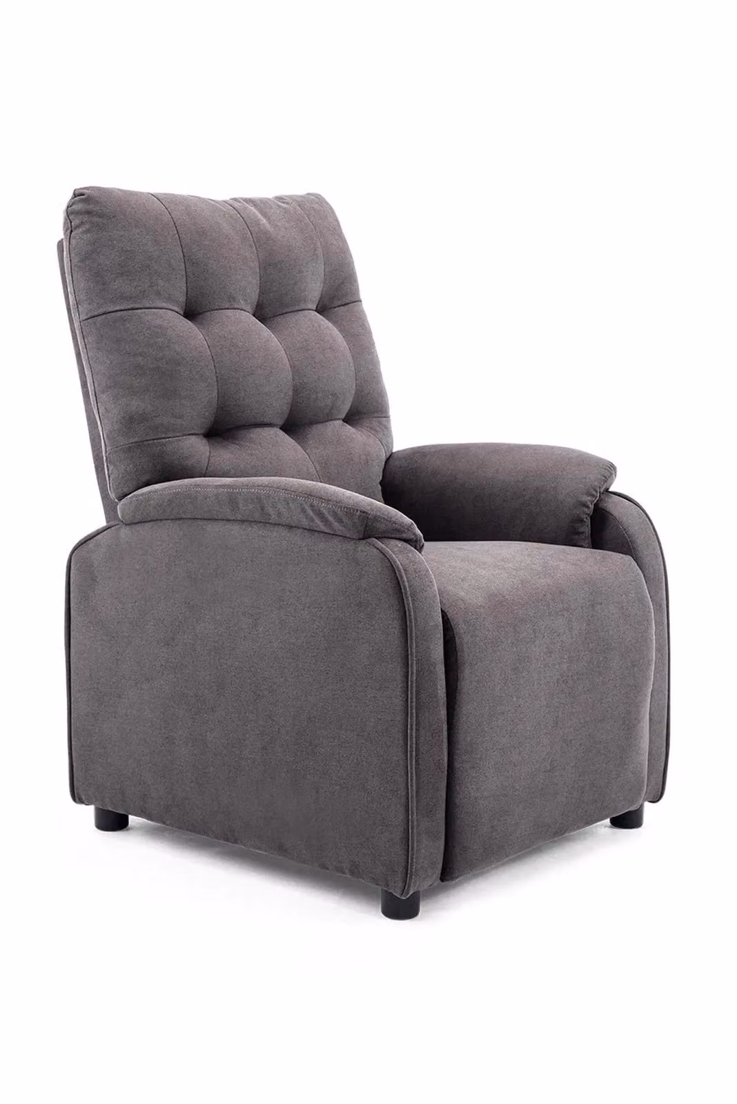 More4Homes Charlbury Fabric Pushback Recliner Armchair in Charcoal Grey – 2