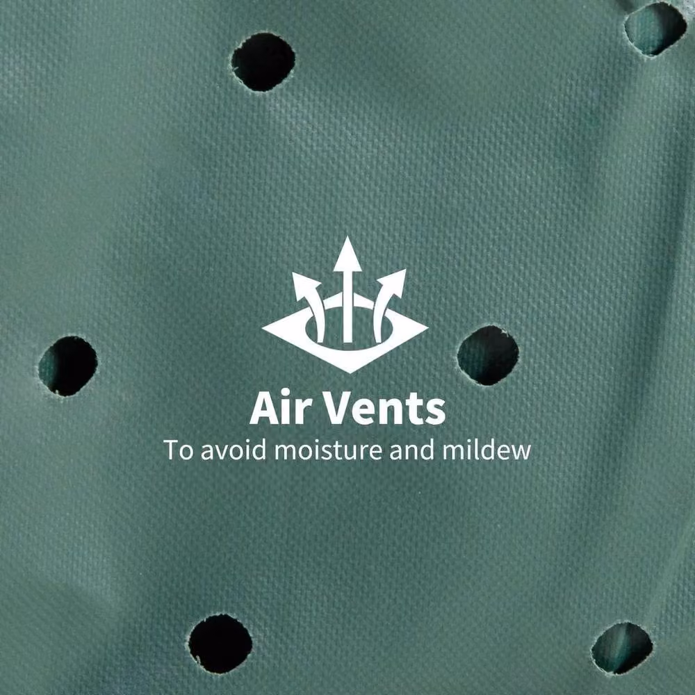 EONLION Round Garden Furniture Cover in Green, Diameter: 100 cm – 4