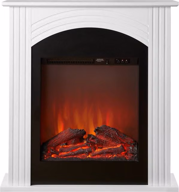 Sureflame Henlow 27 Inch Electric Fireplace Suite in White