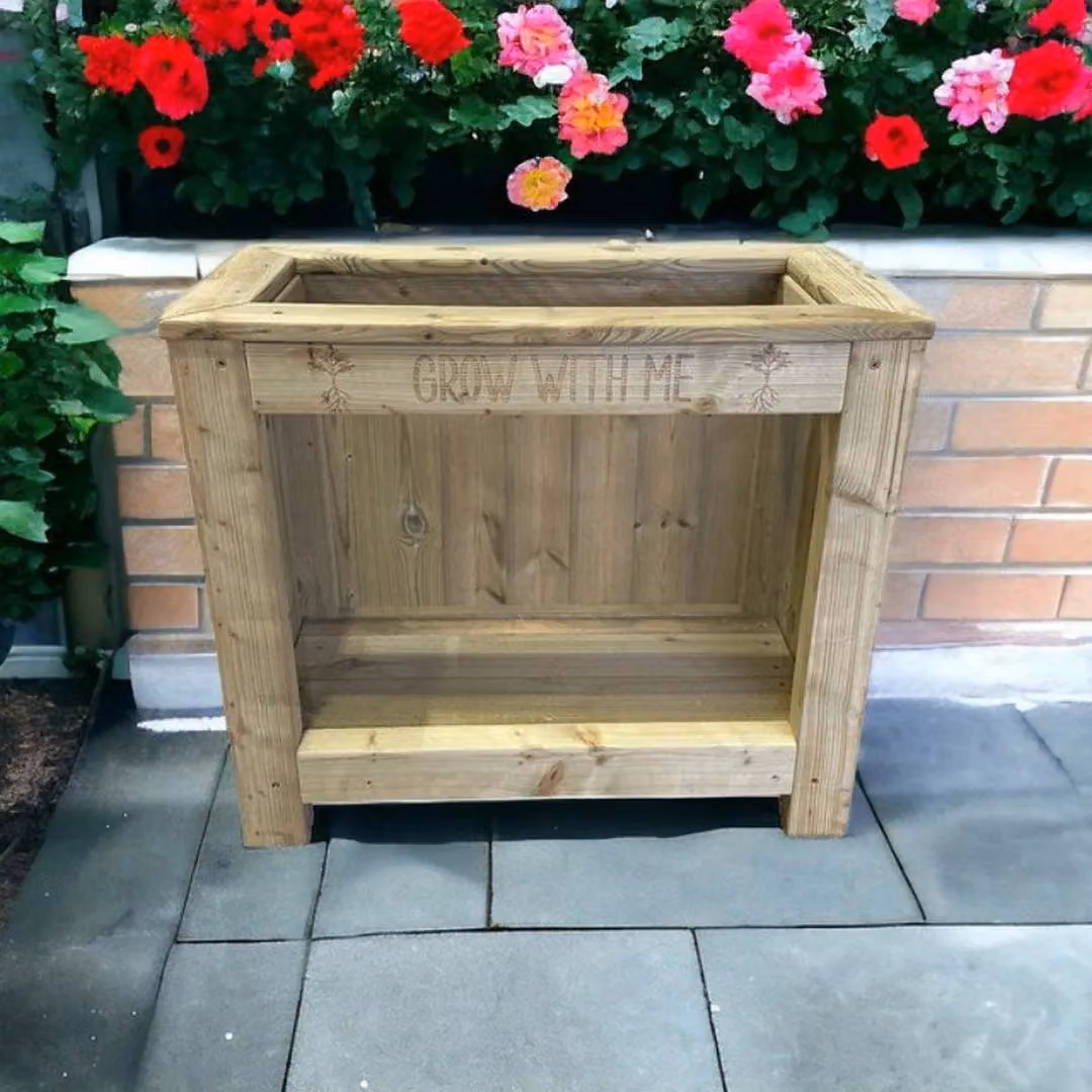 Buttercup Farm Grow with Me Educational Garden Planter in Brown, W: 62 cm, D: 70 cm, H: 35 cm – 2