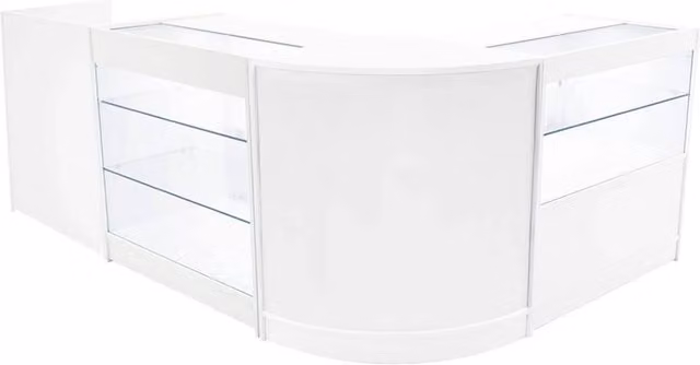 Monstershop Vega LED Shop Counter Set K900, C900, TB60 & CM60 in White – 1