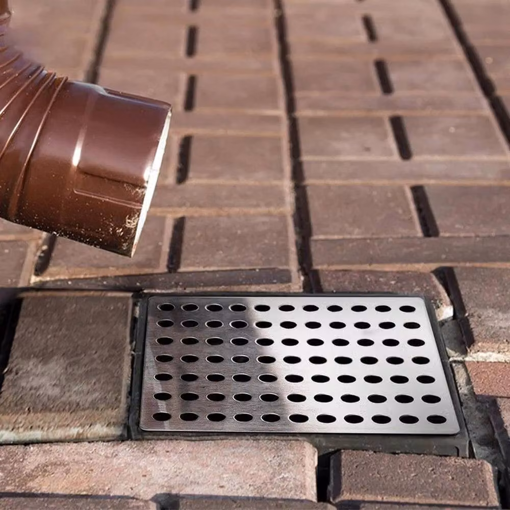 Kelvenix 2-Piece Silver Drain Cover Leaf Guard – 2