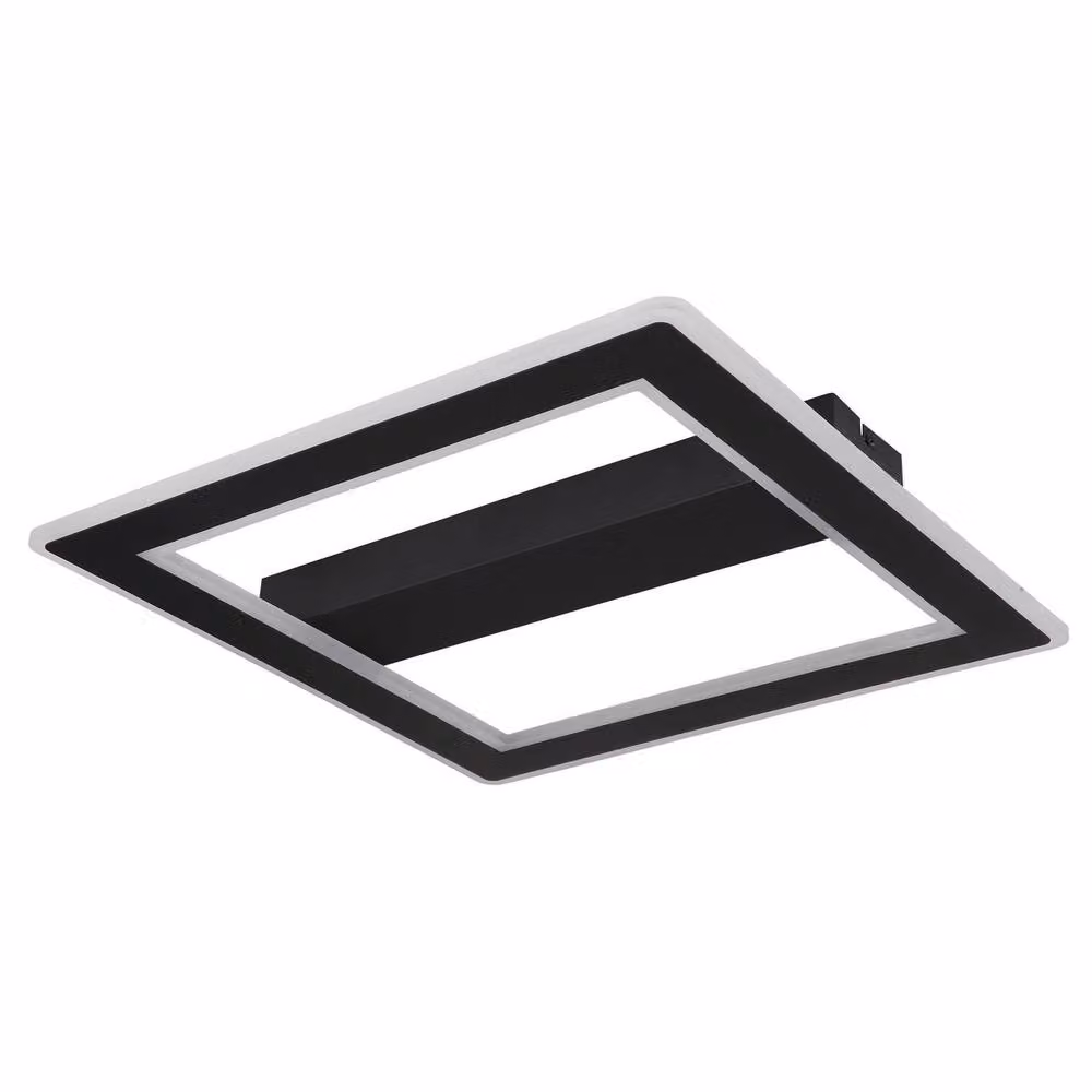 Netlighting Mattia Integrated LED Semi Flush Ceiling Light in Matt Black – 2