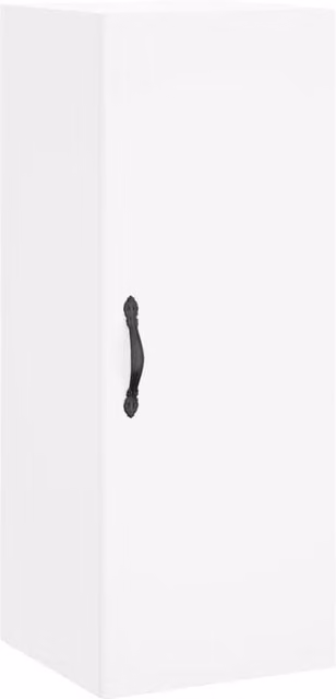 Berkfield Home Wall Mounted White Cabinet with Internal Shelves, W/D/H: 34.5 x 34 x 90 cm