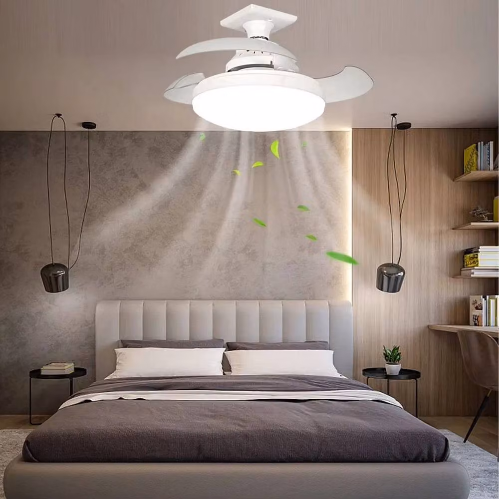 PAWNORA LED Ceiling Fan with Light and Remote Control in White – 3