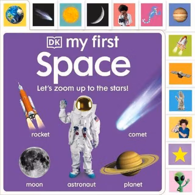 DK My First Space: Let's Zoom Up to the Stars Multicolour Board Book