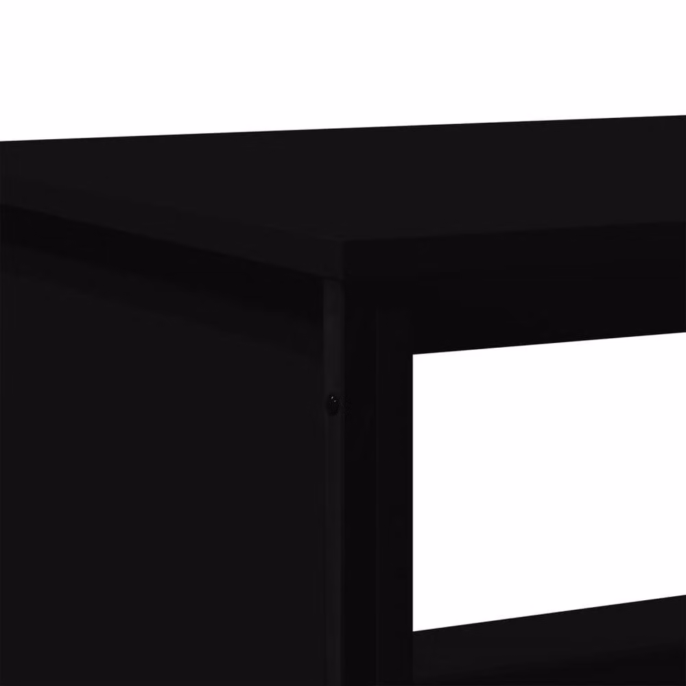Berkfield Home Modern Black Rectangular Coffee Table in Matt MDF, W/D/H: 100 x 51 x 40 cm – 5