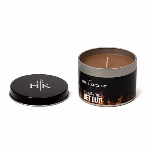 Hell's Kitchen Orange and Clove Scented Tin Candle, Brown, 180g
