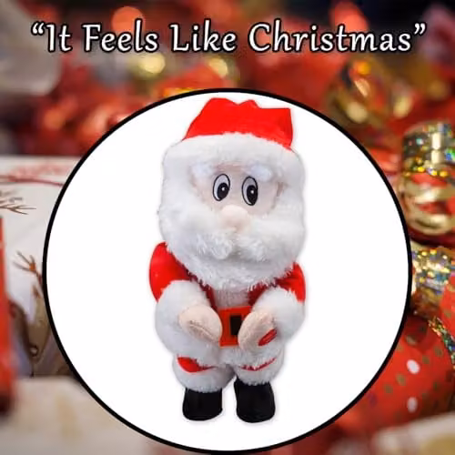 VFM e-Store Dancing Singing Santa Christmas Tabletop Decoration, Red, H 28.2 x W 12.8 x D 11.2 cm – 7