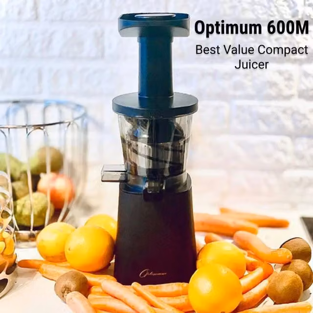 Optimum 600M Slow Juicer in Black