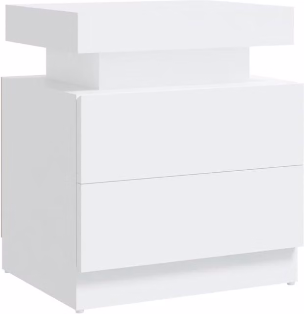 Berkfield Home White Bedside Cabinet W/D/H: 45 x 35 x 52 cm – 1