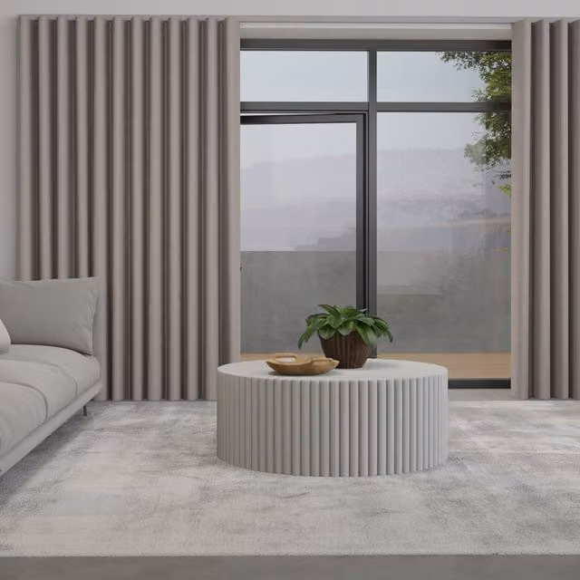 Terrys Made to Measure Wave Blackout Curtain in Plain Silver Satin