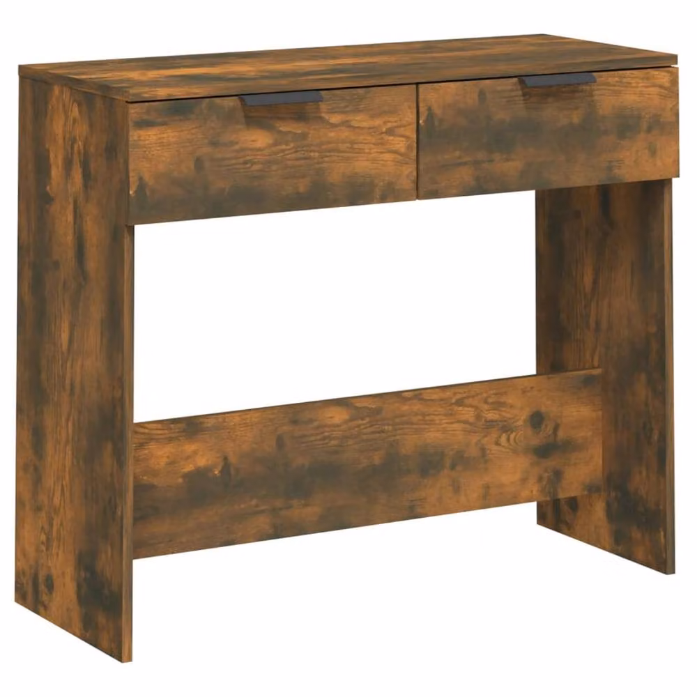 Berkfield Home Decorative Console Table in Smoked Oak Brown, W/D/H: 90 x 36 x 75 cm – 2