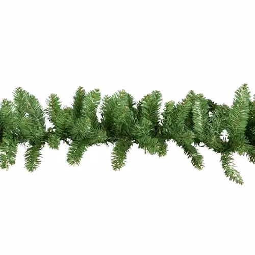 Samuel Alexander 2.7m Plain Green Christmas Garland with 200 Bullet Tips – 4