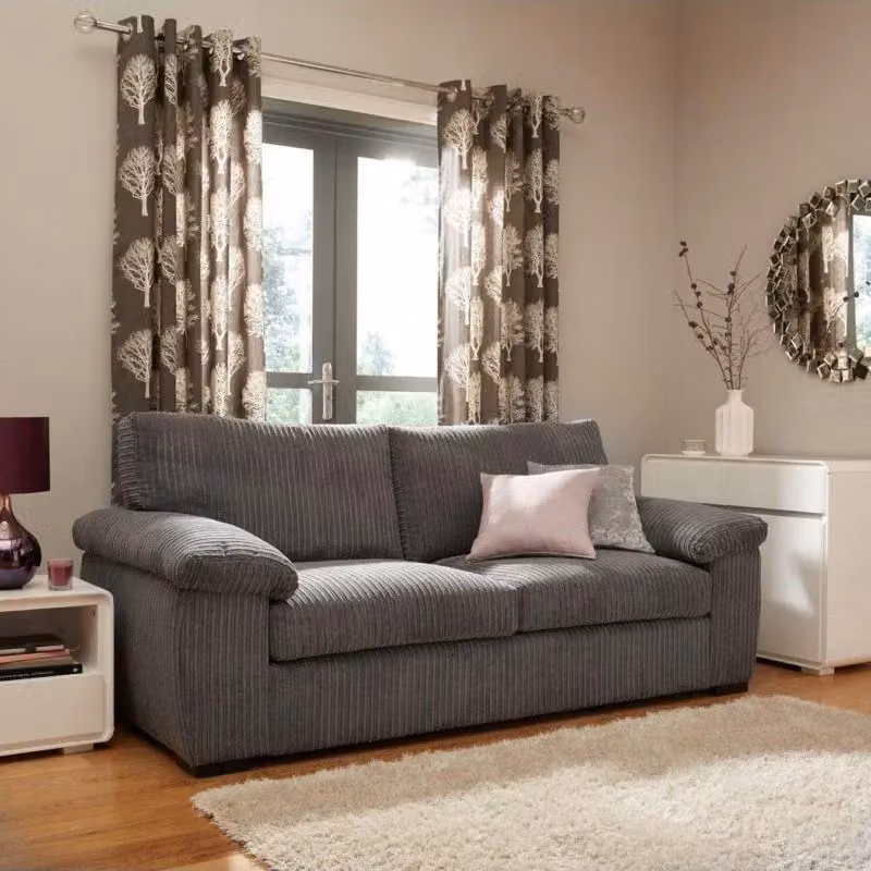Snugg Furniture UK Limited Amalfi 3 Seater Jumbo Cord Sofa in Grey – 2