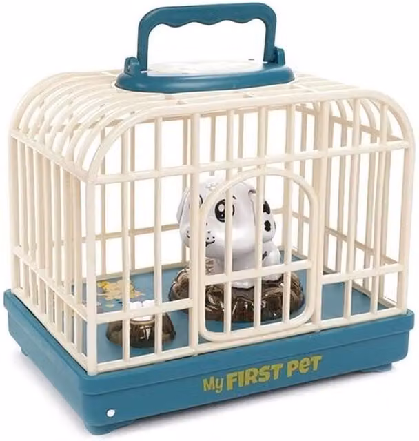 UMKYTOYS Multicolour Toy Cage with Moving Dog, Light and Sound