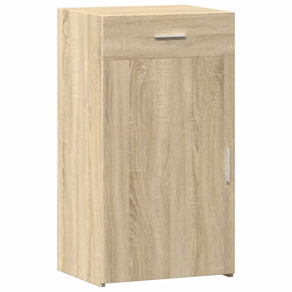 Berkfield Home Sonoma Oak Sideboard in Brown, W: 50 cm, D: 42.5 cm, H: 93 cm – 2