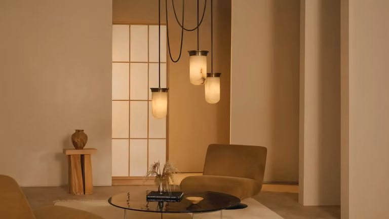 CTO Lighting Yukimi Triple Pendant Light in White