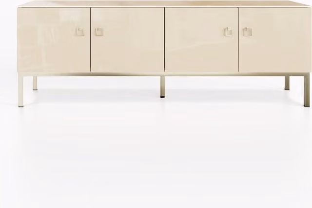 Frank Olsen Lyra 1500 TV Cabinet in Glossy White and Purple