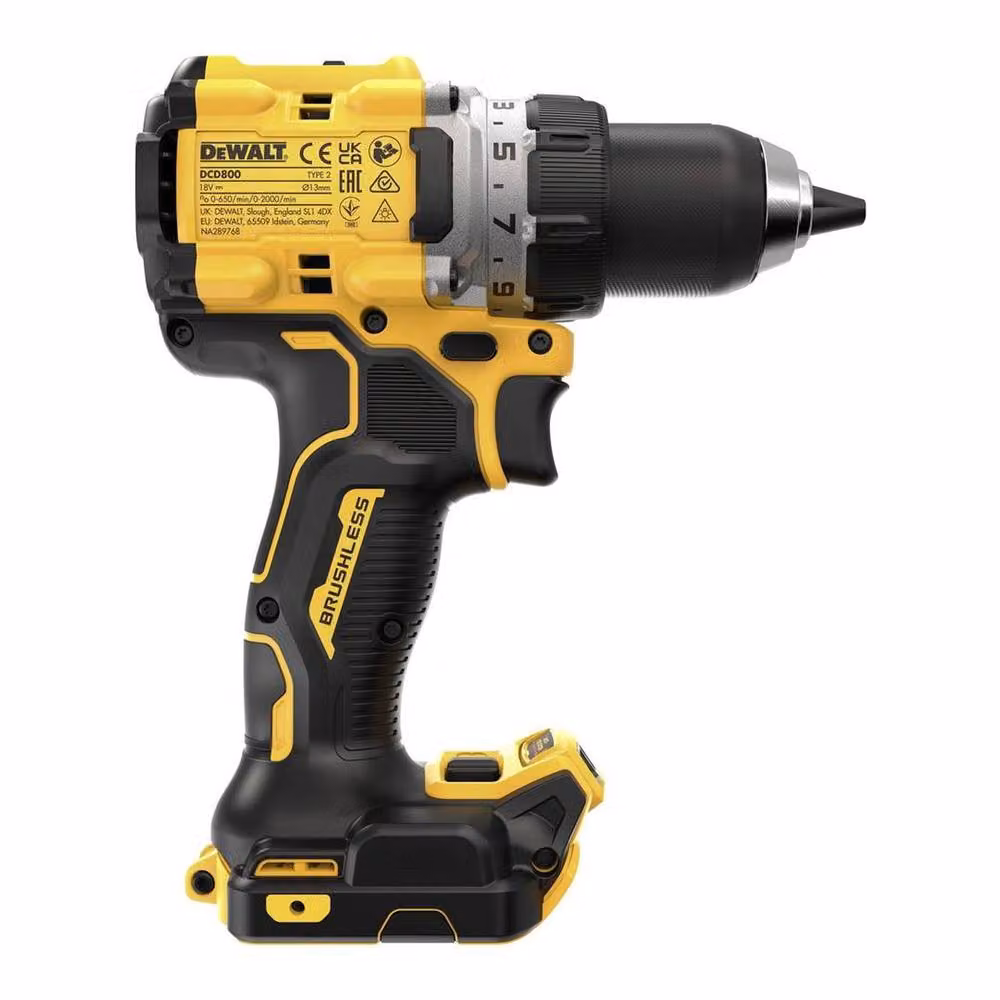 DeWalt DCD800NT Yellow Rechargeable Combi Drill – 2