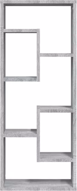 Berkfield Home Wall Mounted Shelf in Grey Sonoma, W/D/H: 36 x 16 x 90 cm