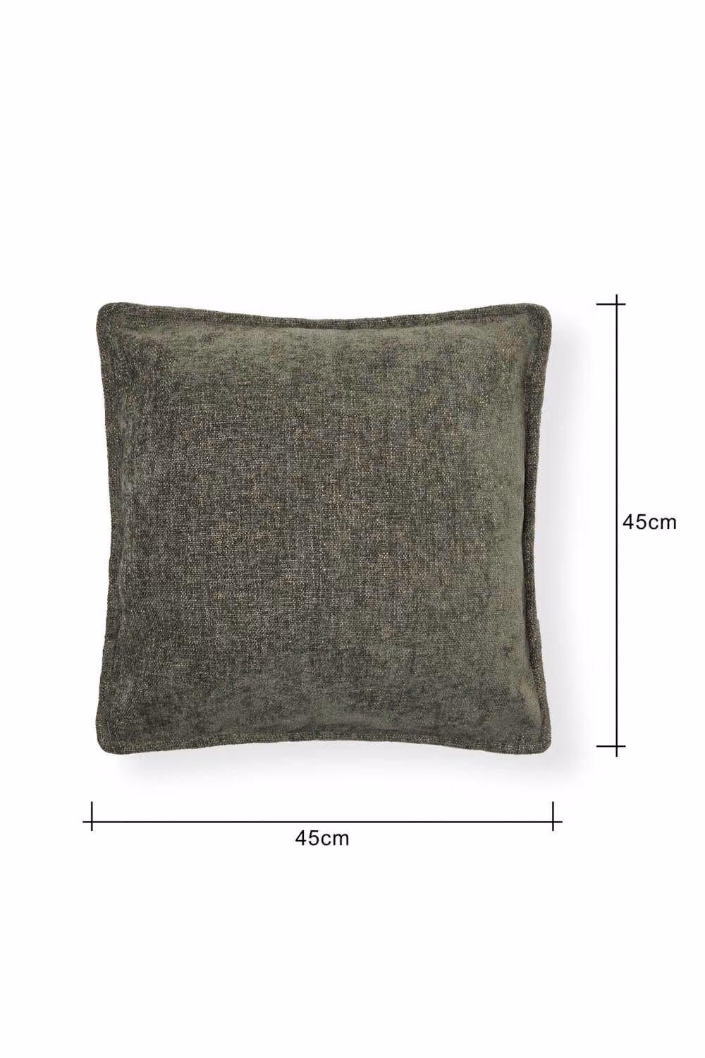 BHS Oxford Green Chenille Square Cushion, W/D/H: 45 x 45 x 45 cm – 2