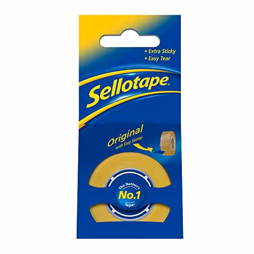 Sellotape Original Transparent Golden Tape