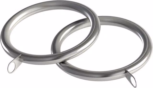 Terrys 10 Pack of Silver Metal Rings