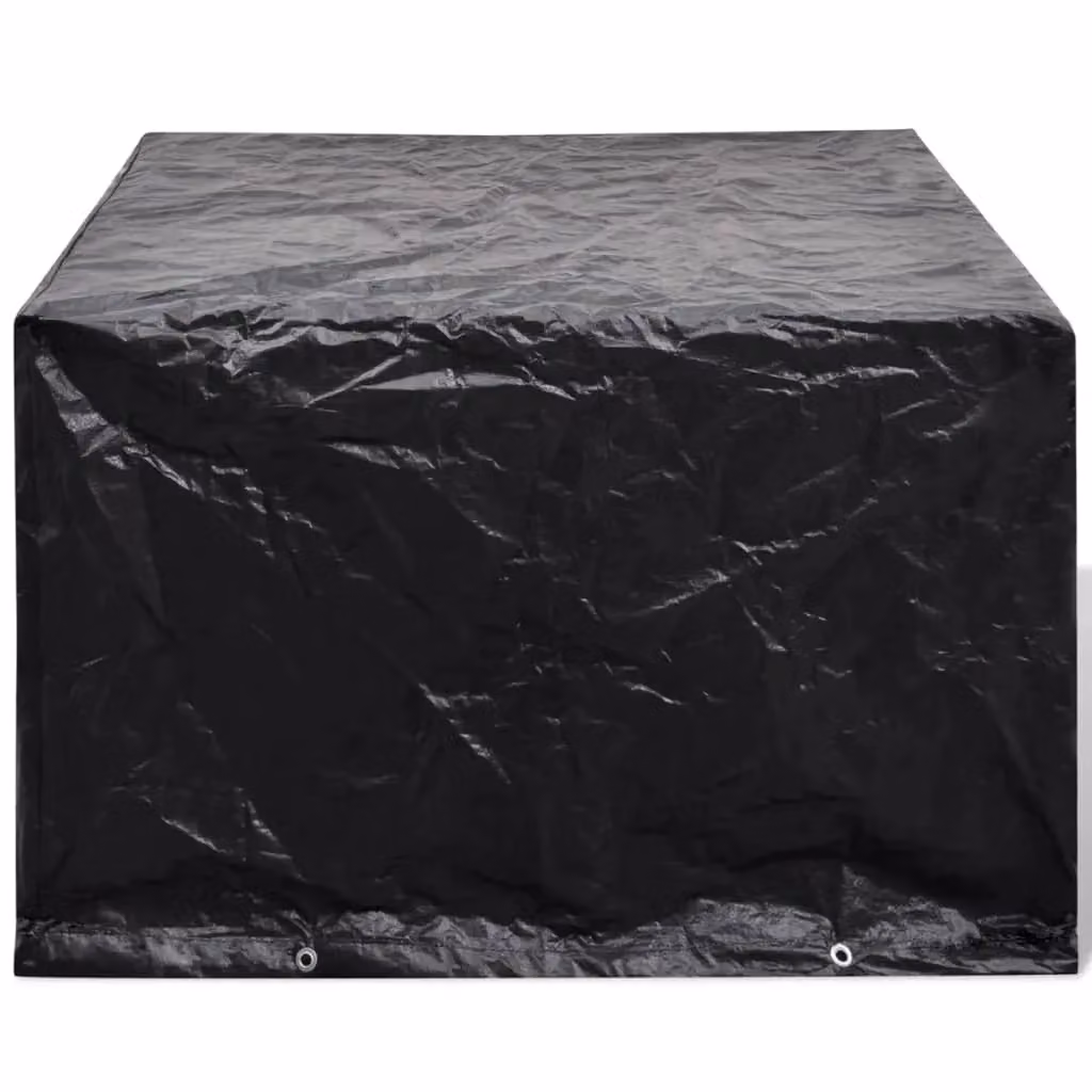 Berkfield Home Water-Repellent Bench Garden Furniture Cover in Black, W/D/H: 135 x 135 x 90 cm – 2