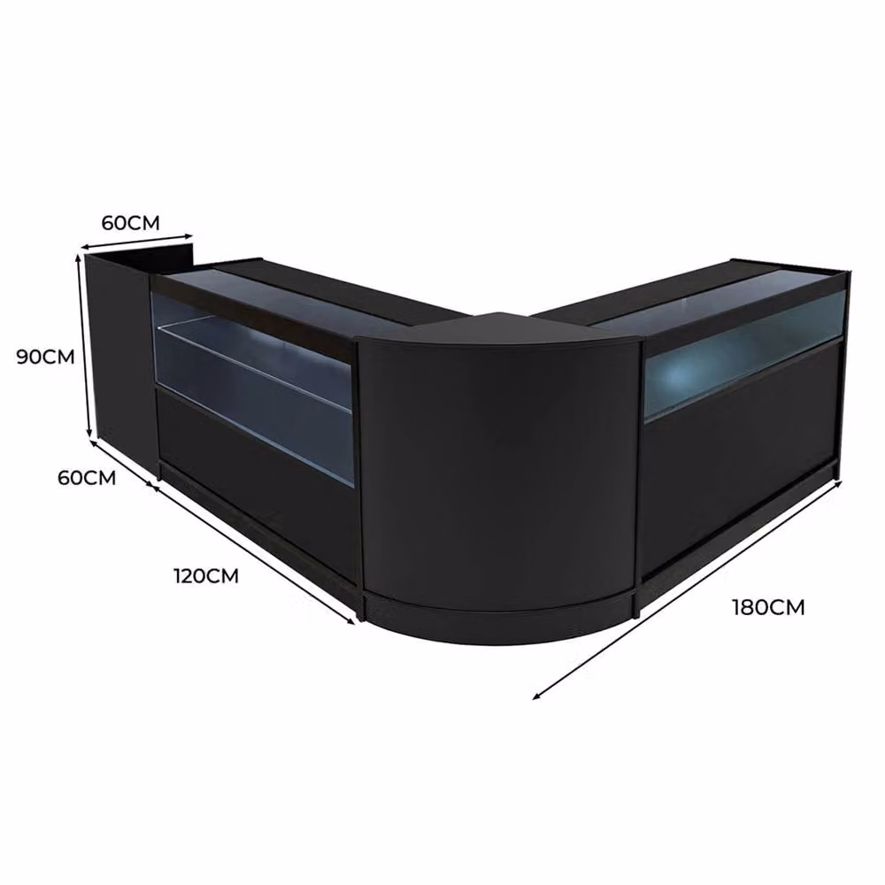 Monstershop Gravity LED Shop Counter Set B1200, C1200, TB60 and CM60 in Black – 2