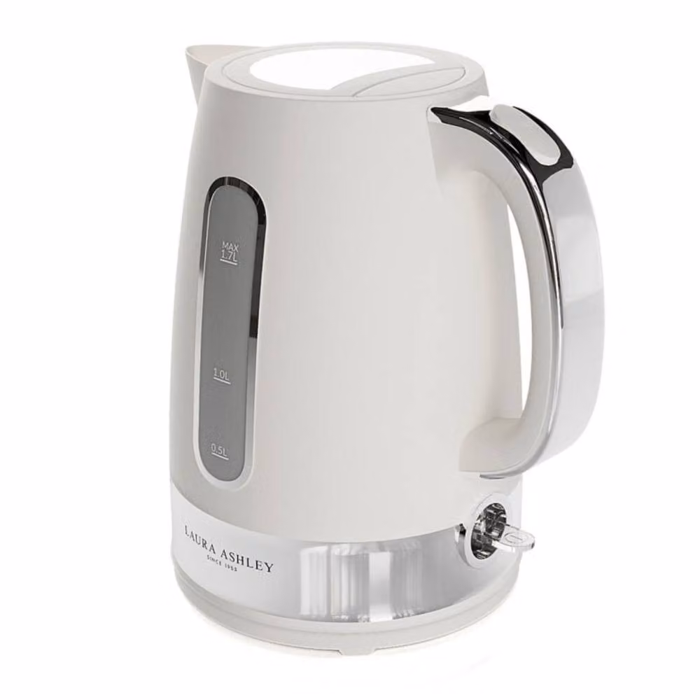 Laura Ashley White Kettle and 4 Slice Toaster Set – 1