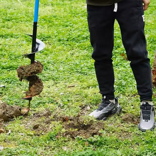 Gr8 Garden Manual Earth Auger Post Hole Digger, 150mm, Blue and Black – 4