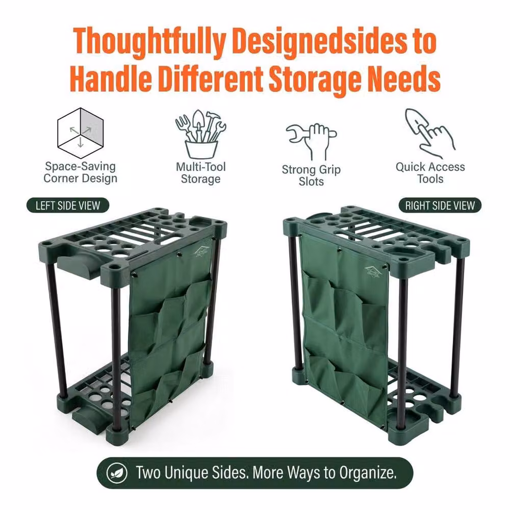 SPETLEK Rectangular Plastic Tool Caddy in Green, W: 60.0 cm, D: 31.0 cm – 4