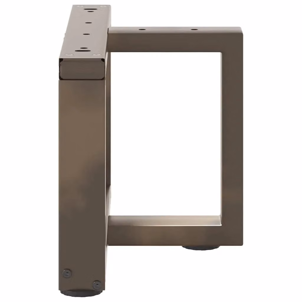 Berkfield Home T-Shaped Coffee Table Legs, 2 Pieces, Black Matt Steel, W/D/H: 50 x 25 x 30 cm – 4