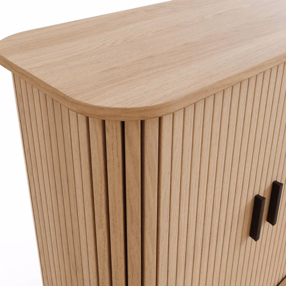 GFW Omari Compact 2 Door Sideboard in Light Oak – 3