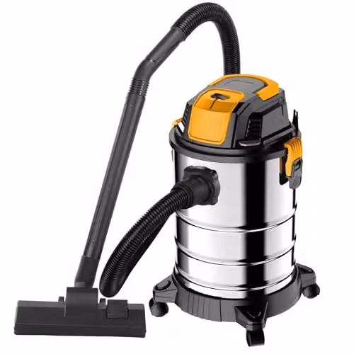 Gr8 Home 1200W Wet and Dry Bagless Vacuum Cleaner and Blower with 25 Litre Stainless Steel Tank in Silver