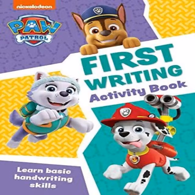 Collins PAW Patrol First Writing Activity Book for Preschoolers, Multicolour Paperback