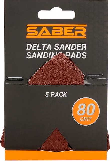 Saber Delta Sander Sanding Pads in Brown
