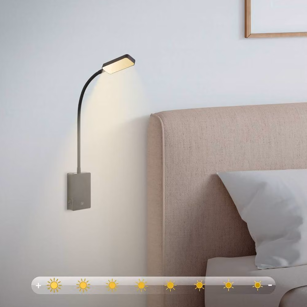 Briloner Sticklights Rechargeable LED Wall Light, Black, W/D/H: 50 x 6 x 3 cm – 5