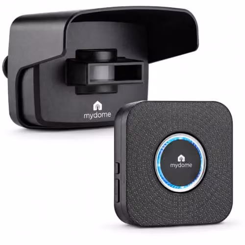 Mydome Wireless Driveway Motion Alarm Kit in Black