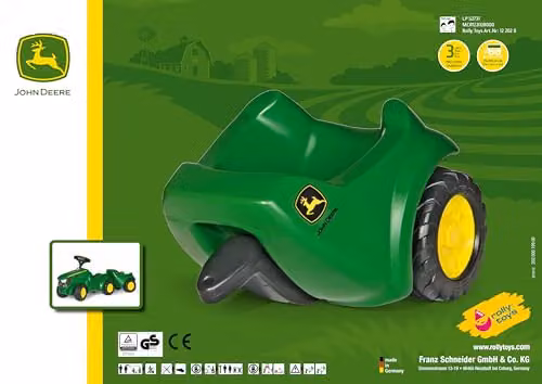 Rolly Toys John Deere Mini Trac Trailer, Green – 2