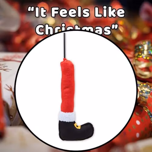 VFM e-Store Christmas Santa Leg Decoration in Red, H 56 cm x W 25 cm – 7